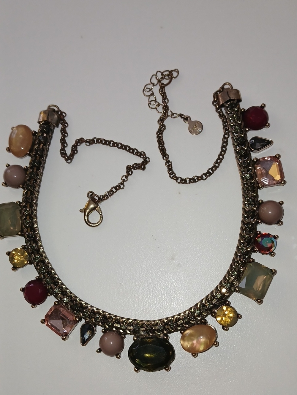 Loft Multicolor Stone Statement Necklace - Womens Fashion Jewelry